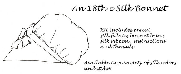 18th Century Silk Bonnet Kits