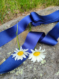1 1/2" Wide Silk Satin Ribbon - Royal Blue