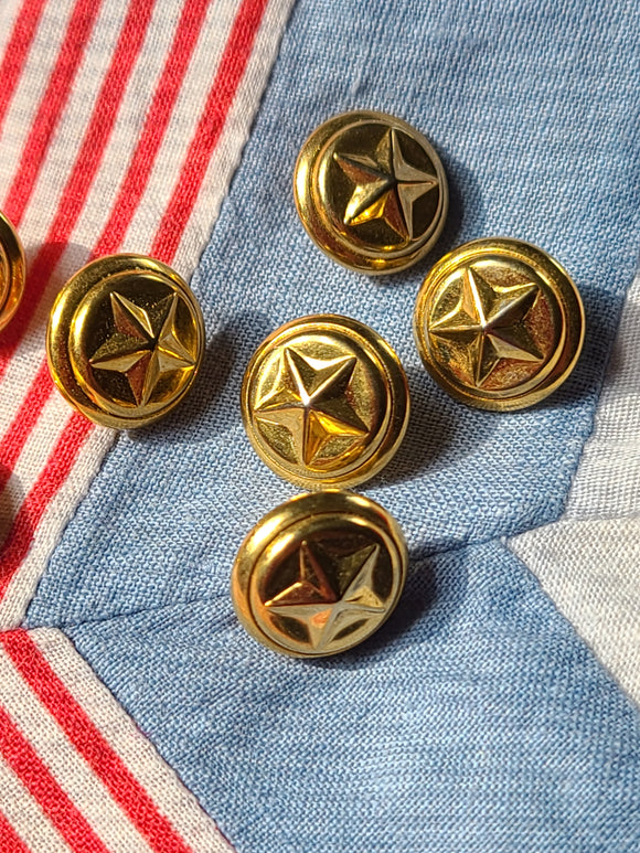 Gold Star Buttons