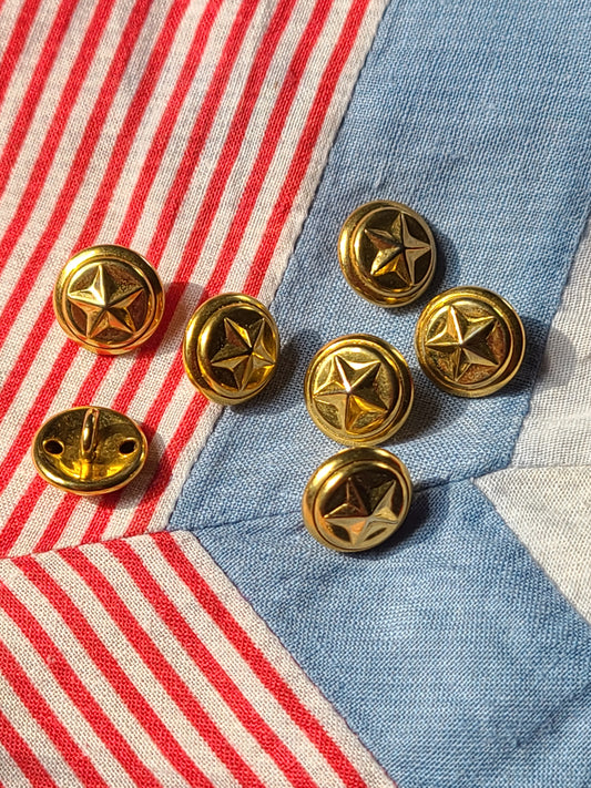 Gold Star Buttons