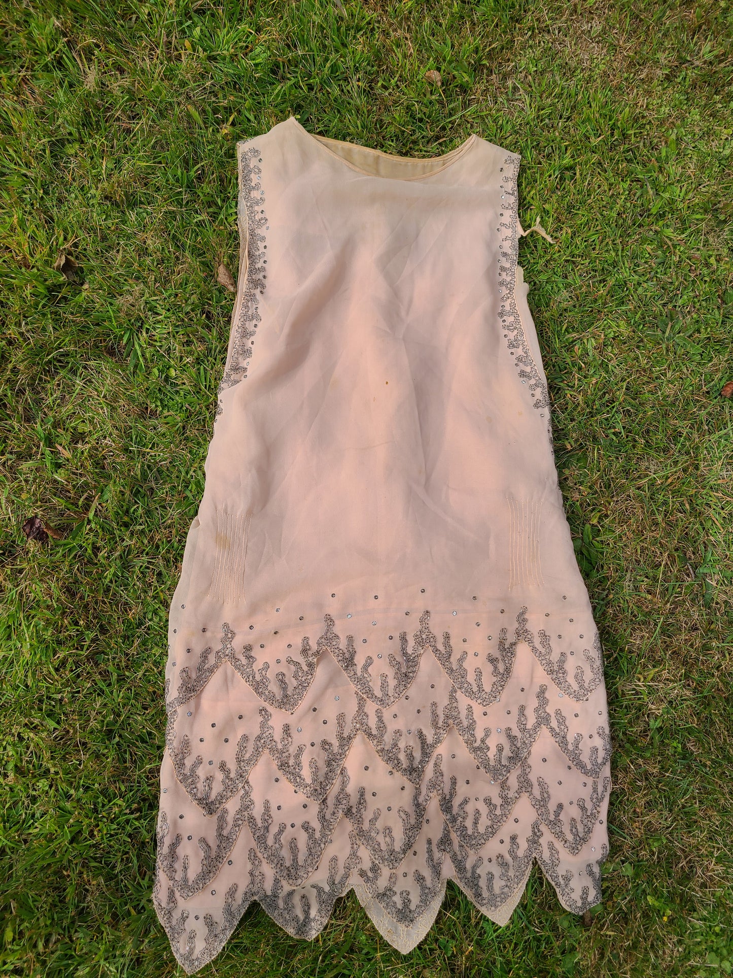 1920s Beaded Flapper Dress, As Is