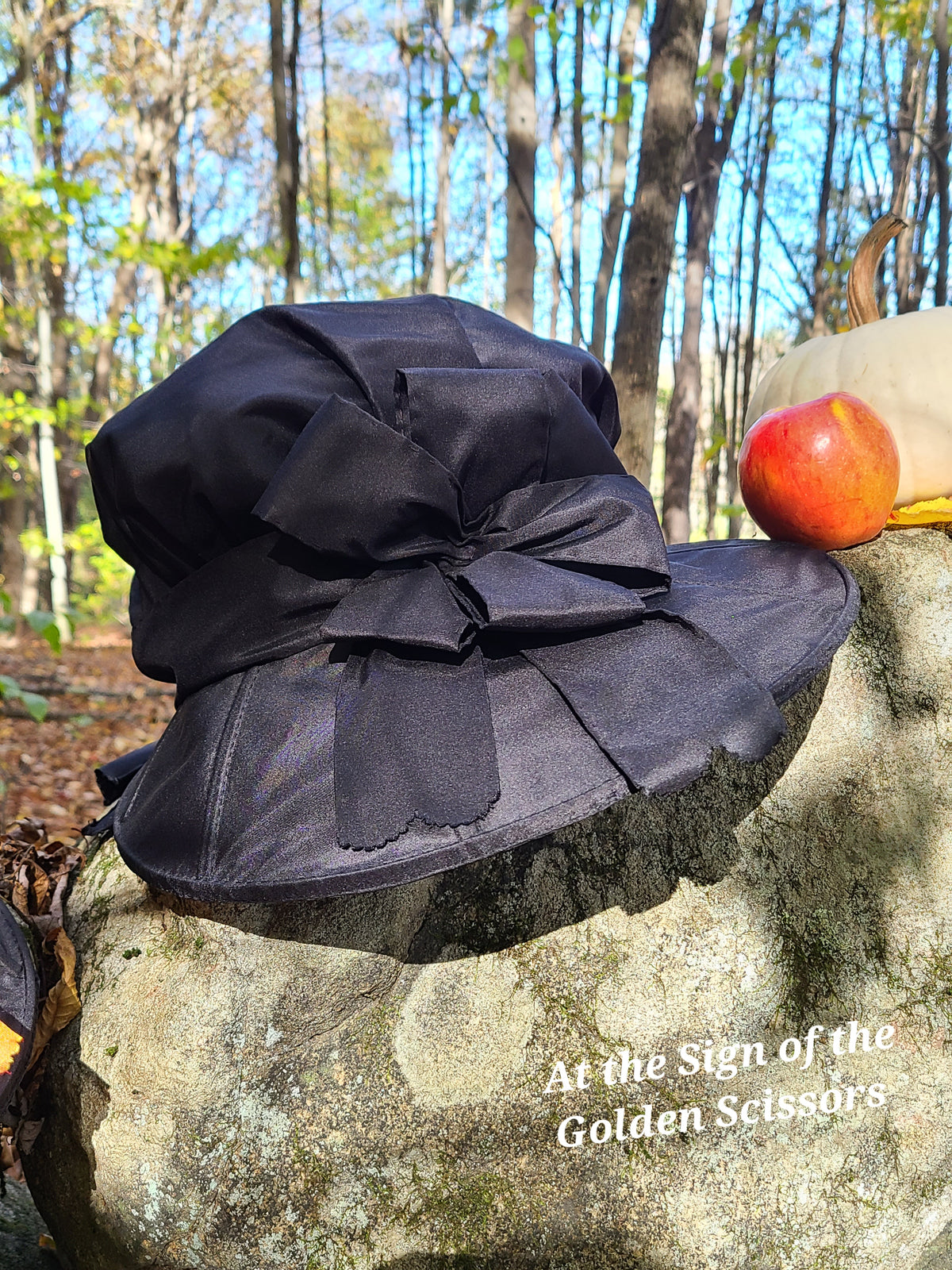 Black Whalebone Bonnet