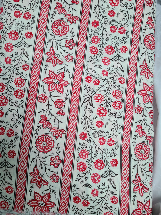 Cotton Print, "Cascading Floral" from CW