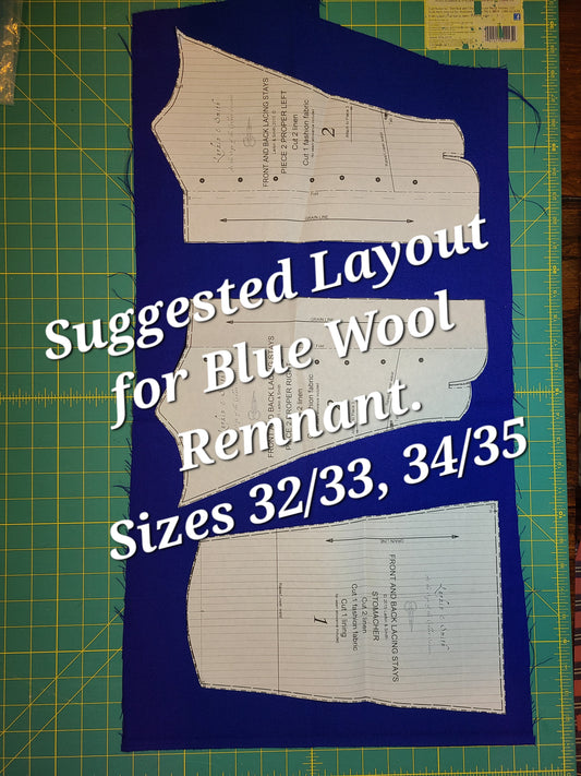 Stays Kit - Blue Remnant, Bust 32 to 35