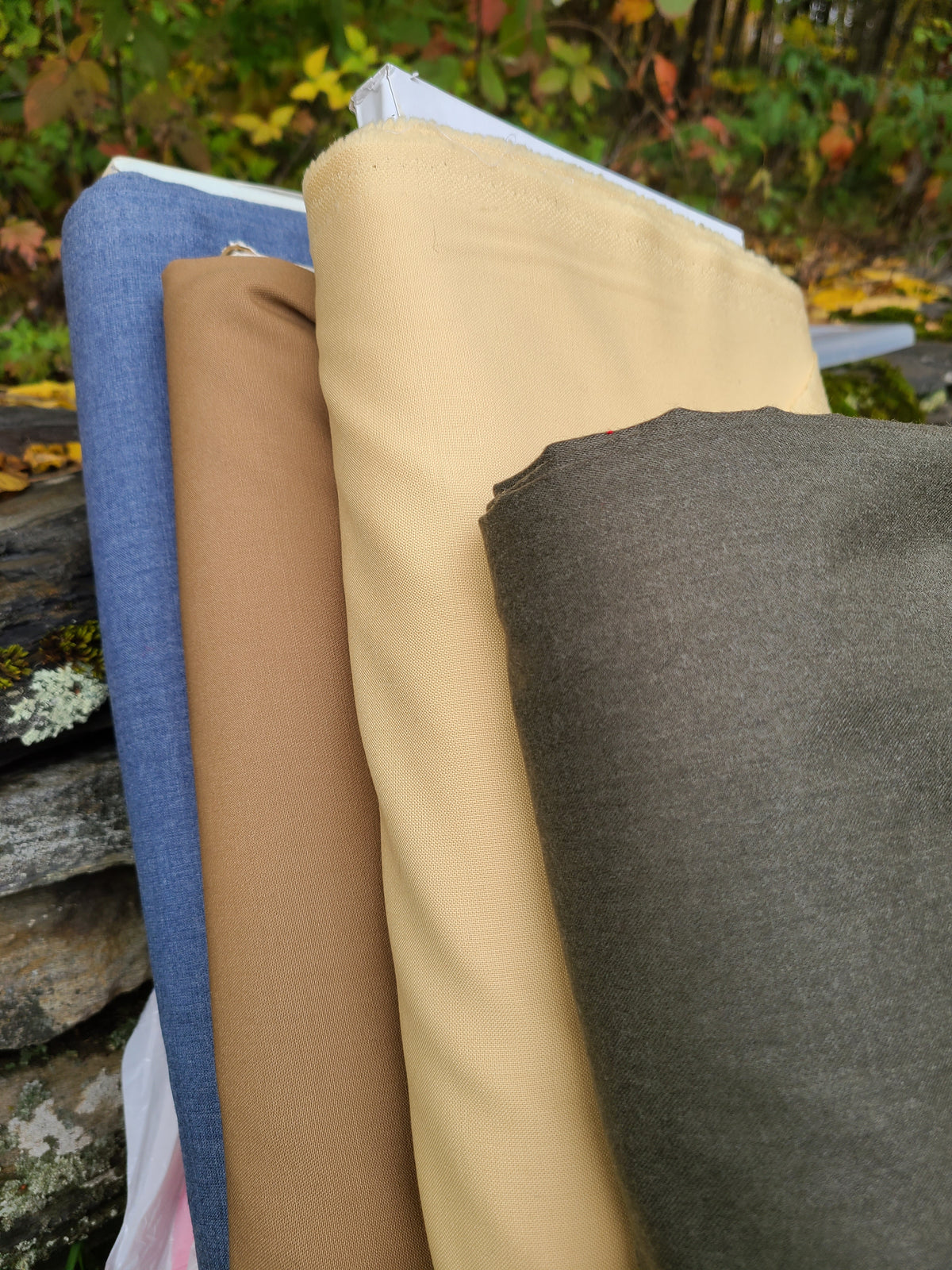 Tan Worsted Wool - by the yard