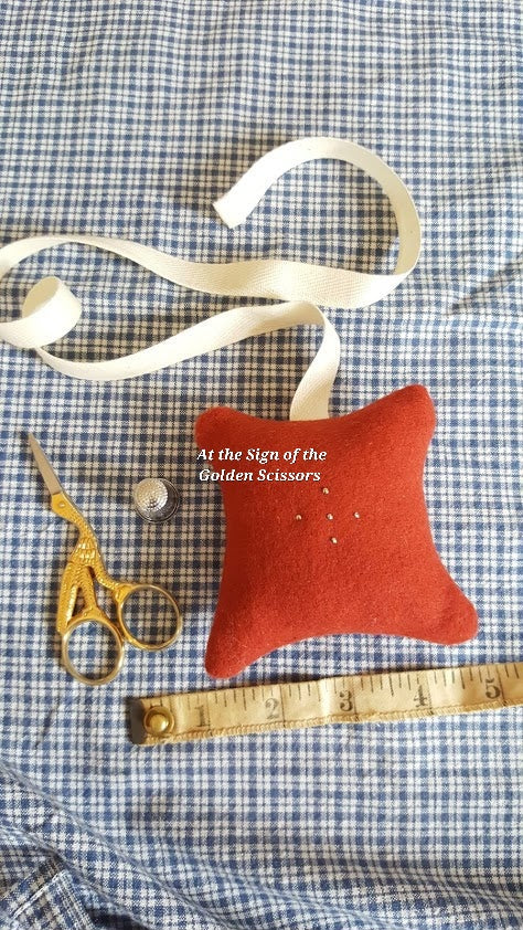 18th Century Wool Pin Cushions - Red