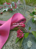 1 1/2" Wide Silk Satin Ribbon - Rose