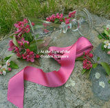 1 1/2" Wide Silk Satin Ribbon - Rose