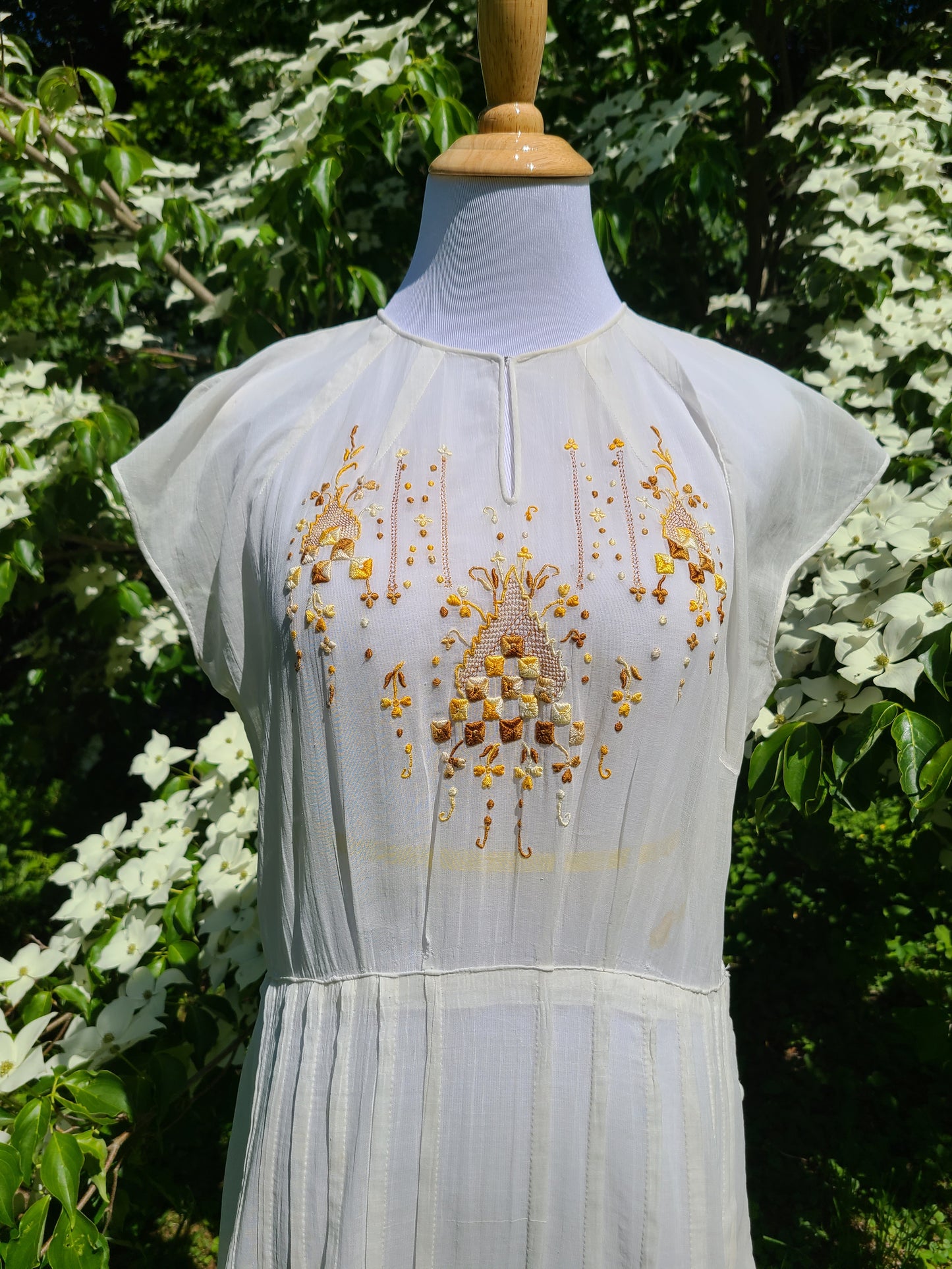 1920s Embroidered Dress