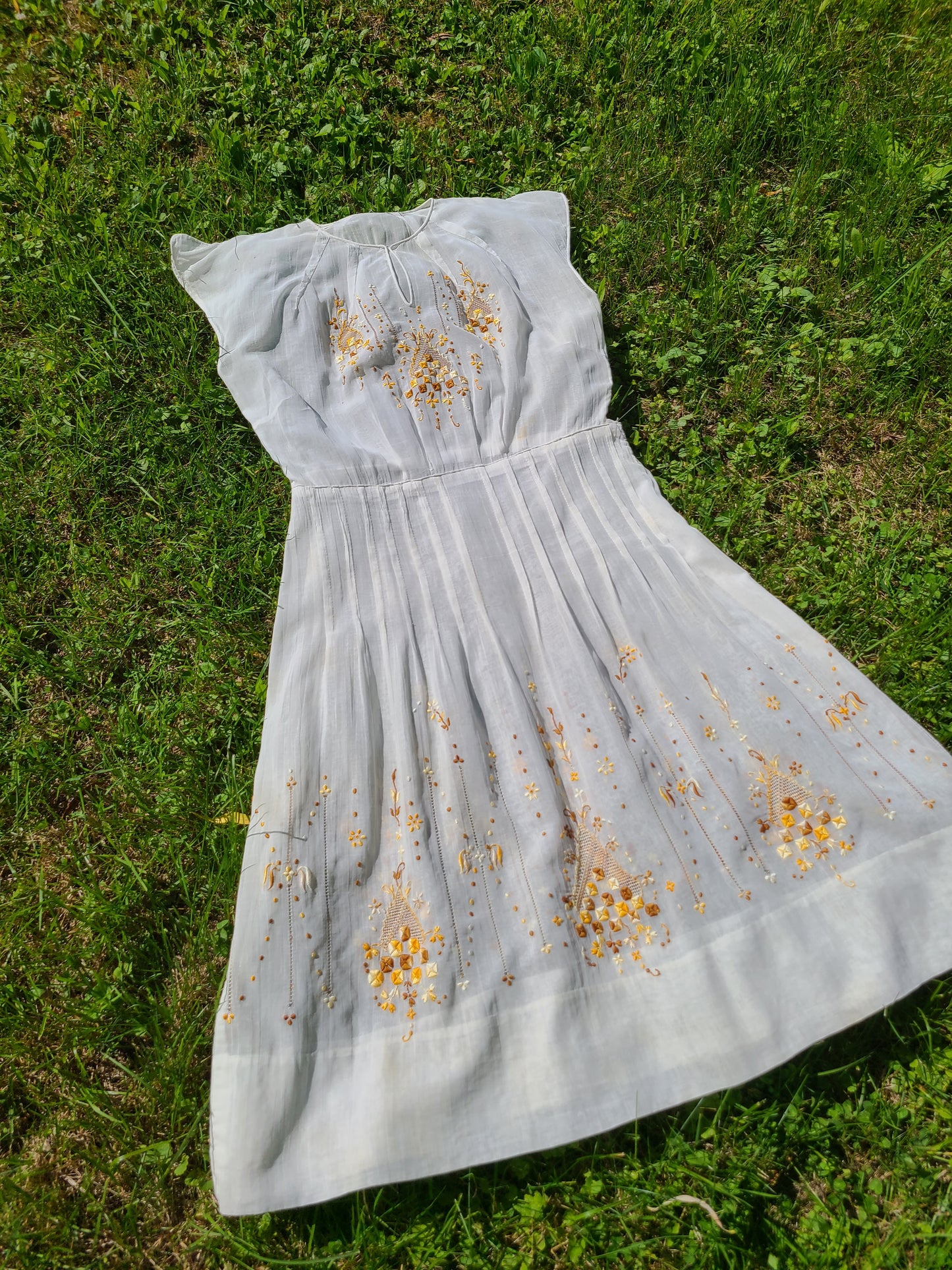 1920s Embroidered Dress