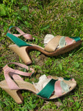 Vintage 1930s Satin Shoes