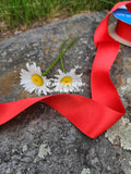 1 1/2" Wide Silk Satin Ribbon - Red