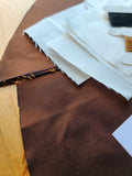 Pre-cut Silk Bonnet Kits - Unlined, Brown Changeable