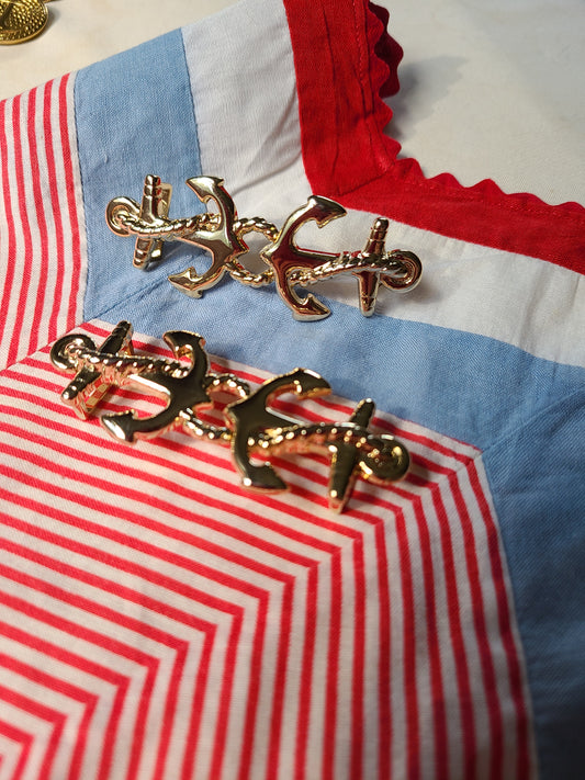 Gold Anchor Buckles