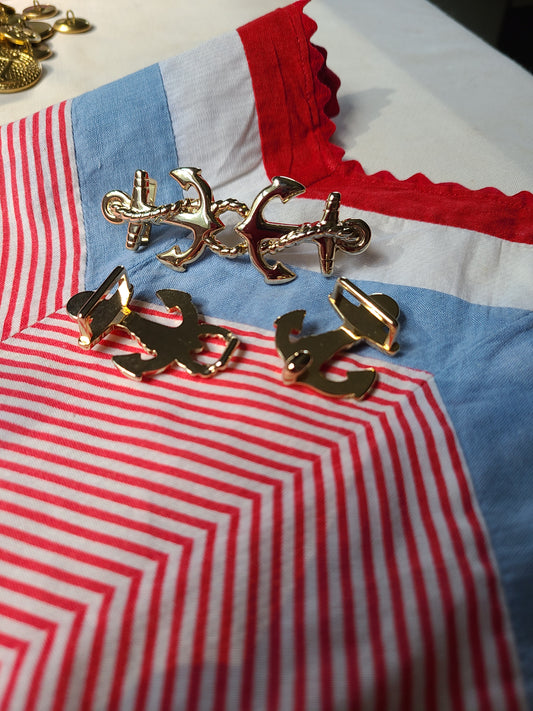 Gold Anchor Buckles