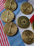 Large Anchor Buttons - Gold