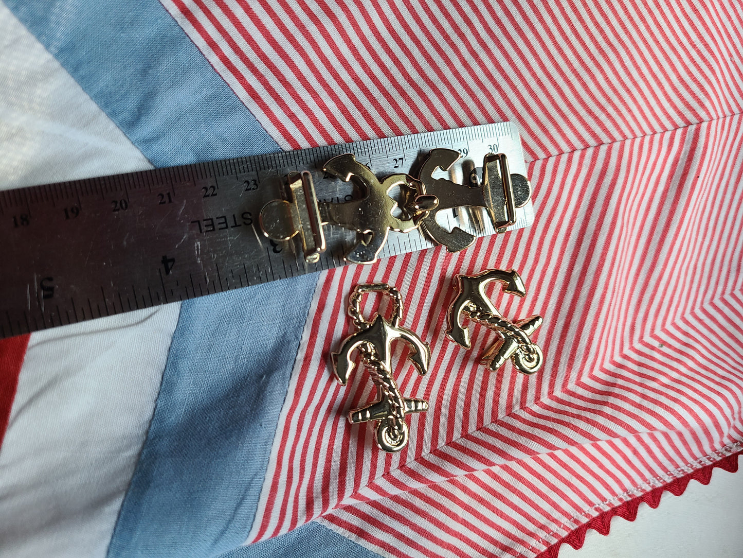 Gold Anchor Buckles
