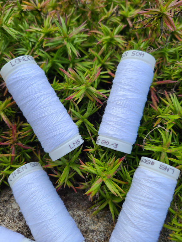 White Linen Thread - Londonderry 80/3