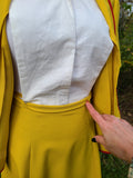 Reproduction 1940s Gold Rayon Suit