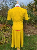 Reproduction 1940s Gold Rayon Suit