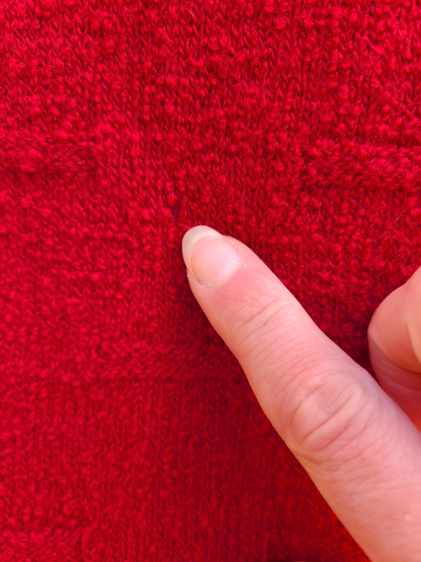 Vintage 1950s Red Knit Dress