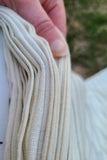 Off White Striped Linen/Wool Blend - Pieces 1yd or 3 yrds