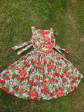 Vintage 1950s Cotton Print Dress