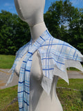 Vintage 1930s Blue and White Plaid Frock