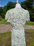 1940s Horse Themed Novelty Print Dress