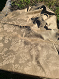 Brown Cotton Damask - By the Yard