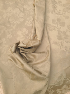 Brown Cotton Damask - By the Yard