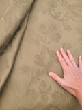 Brown Cotton Damask - By the Yard