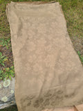 Brown Cotton Damask - By the Yard