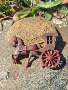 Vintage Horse and Carriage Pin