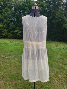 1920s Cotton Hungarian Style Dress