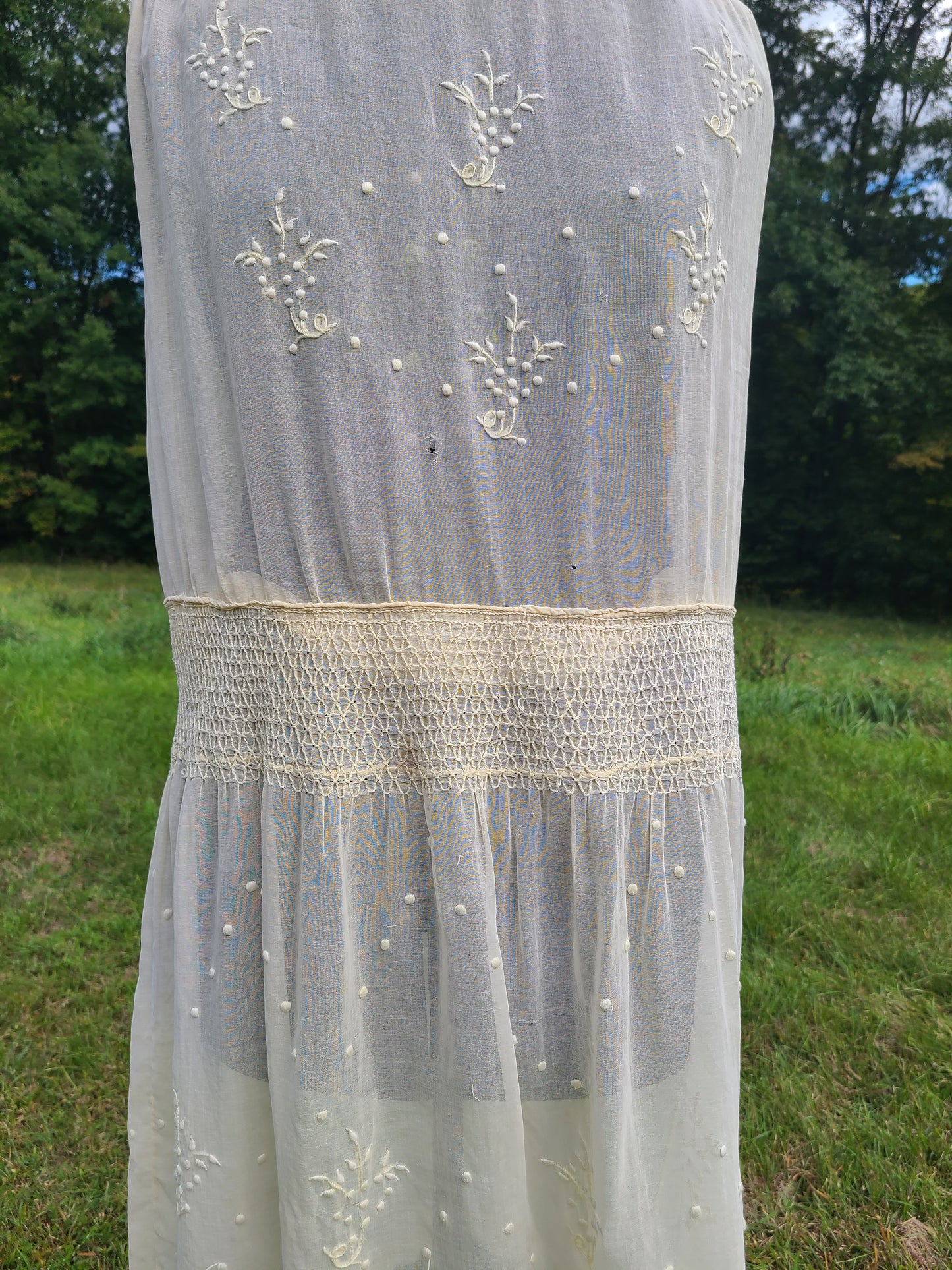 1920s Cotton Hungarian Style Dress