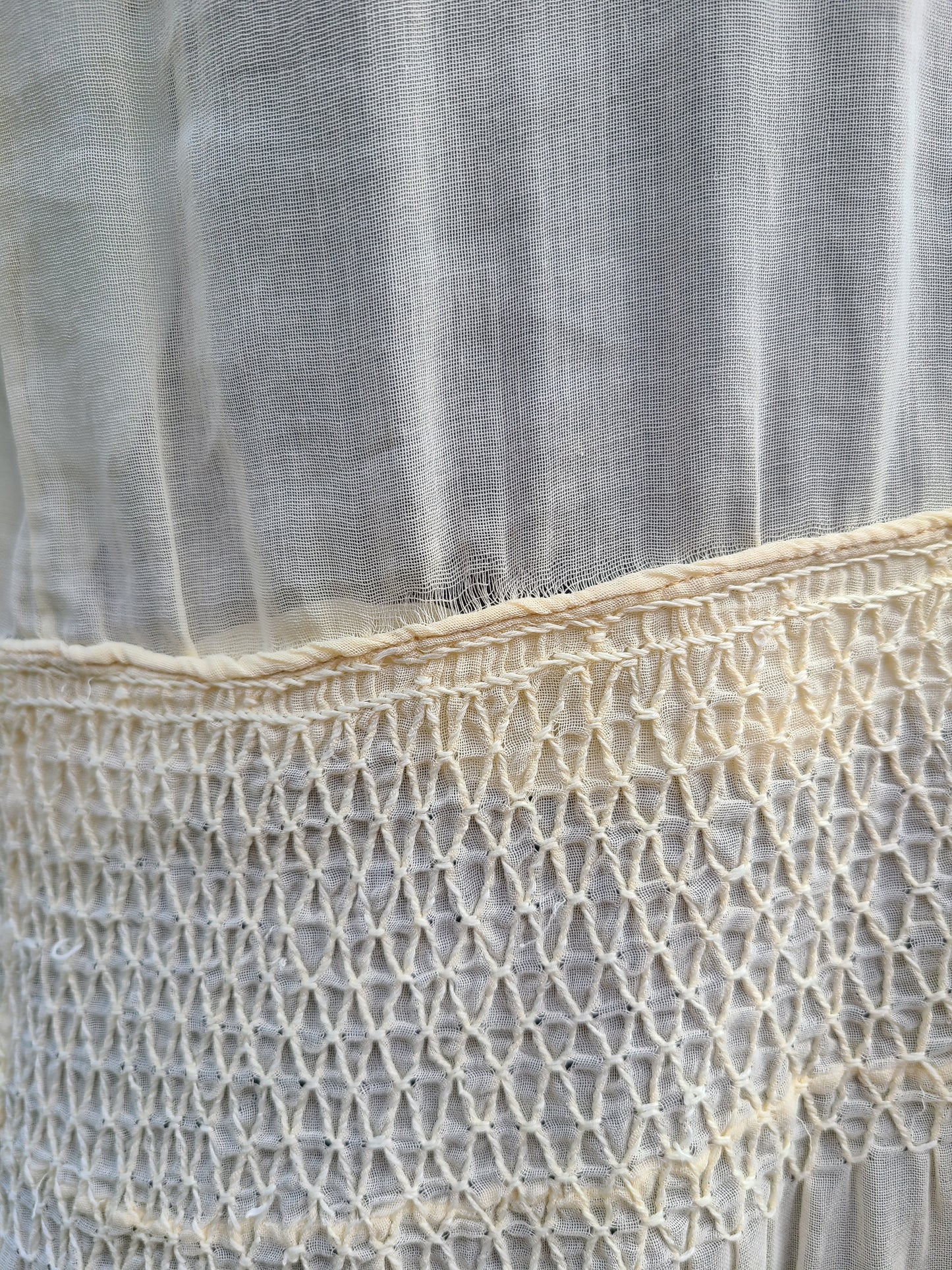 1920s Cotton Hungarian Style Dress