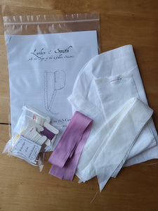 "Pretty Maid" Cap Kit - Linen/extra fine ruffle