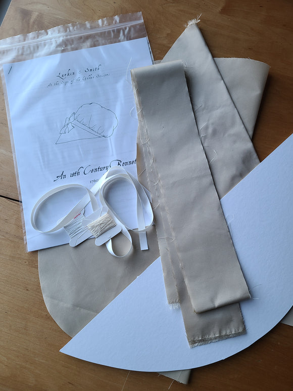 Pre-cut Silk Bonnet Kits - Unlined, Champagne