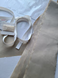 Pre-cut Silk Bonnet Kits - Unlined, Champagne