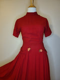 1940s Red Dress