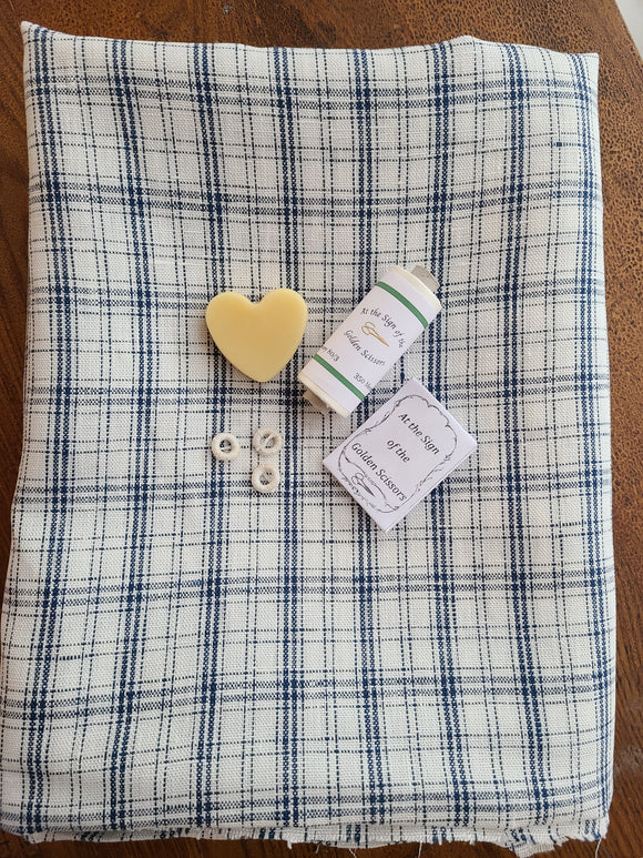 Men's Shirt Kit - Blue/White Check