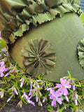 Child's Green 18th Century Bonnet