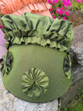 Child's Green 18th Century Bonnet