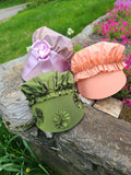 Child's Pink 18th Century Bonnet