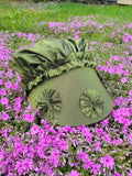 Child's Green 18th Century Bonnet