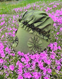 Child's Green 18th Century Bonnet