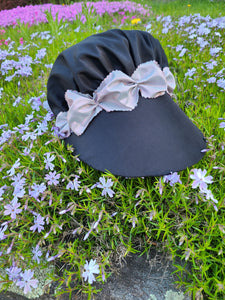 Child's Black/Laylock 18th Century Bonnet