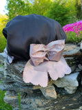 Child's Black/Laylock 18th Century Bonnet