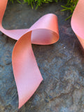 1" Wide Silk Satin Ribbon - Rose Gold